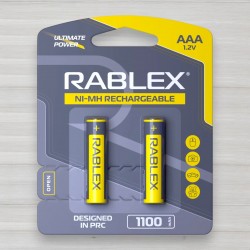 Акумулятор Rablex AAA HR3 Ni-MH, 1100mAh, 1,2V, 2шт/уп